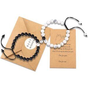 Couples Mutual Attraction Bracelets Matte Agate Bracelet Vows of Eternal Love